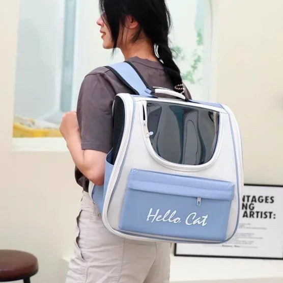 Bolsa de Viagem para Animais de Estimação – Visão Panorâmica, Ventilação de Ar, Bolsos – Neverdie Store