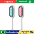 Kit até 3 Escova Removedora de Pelos Pet 2 em 1 Limpa Remove Pelos e Massagem Cachorro e Gato