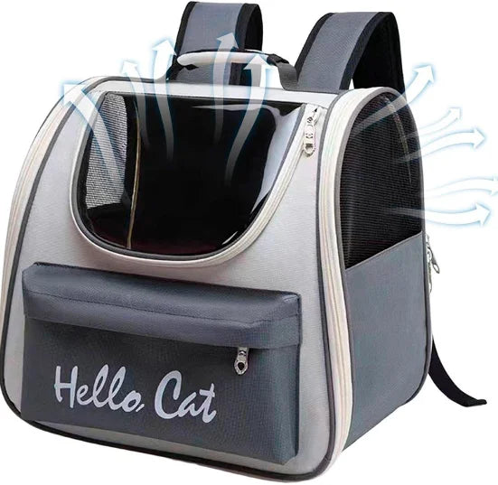 Bolsa de Viagem para Animais de Estimação – Visão Panorâmica, Ventilação de Ar, Bolsos – Neverdie Store